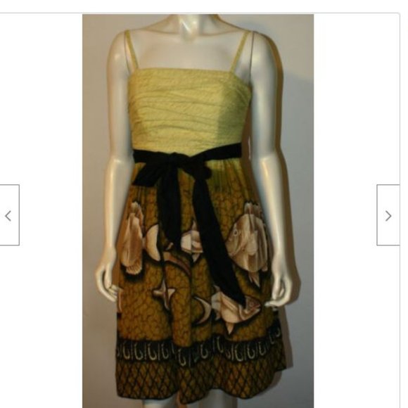 Vanessa Virginia Baxter Bay Dress 4 Fish Vintage - Picture 3 of 10